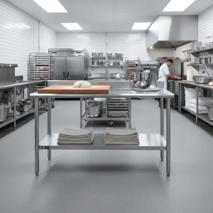 Mesa en acero inoxidable