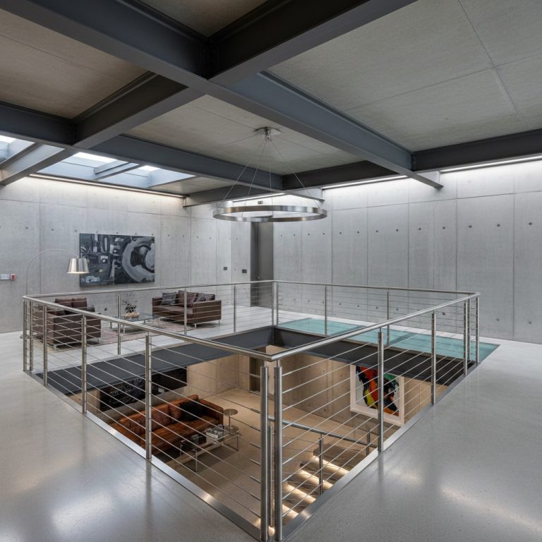 Interiores de acero: diseño industrial resistencia y calidad