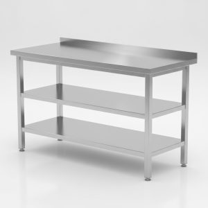 mesón en acero inoxidable