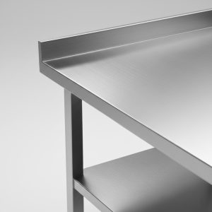 mesón en acero inoxidable