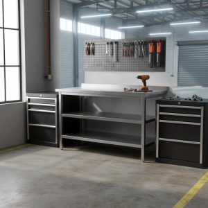 mesón en acero inoxidable